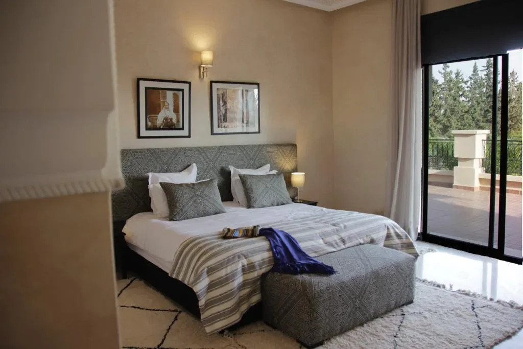 Chambre double élégante au décor marocain, Quattrocento Palace, villa de luxe à Marrakech